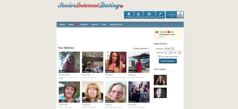 Senior Internet Dating UK